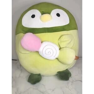Takashoji Green Penguin With Ice Cream Large 16 Inch Plush
